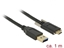 Picture of Delock Cable SuperSpeed USB 10 Gbps (USB 3.1 Gen 2) Type-A male > USB Type-C™ male with screws on the sides 1 m black