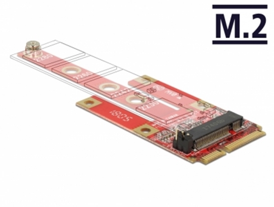 Изображение Delock Converter Mini PCIe > M.2 Key B slot + Micro SIM slot