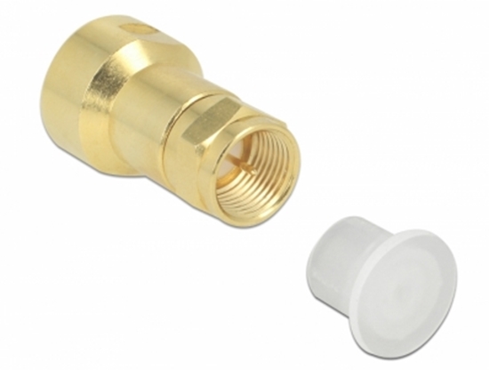 Picture of Delock Dust Cover for F plug 10 pieces transparent