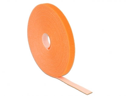 Attēls no Delock Hook-and-loop fasteners L 10 m x W 13 mm roll orange
