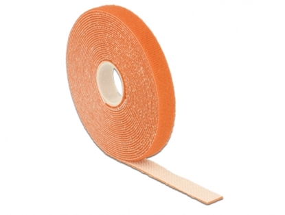 Attēls no Delock Hook-and-loop fasteners L 5 m x W 13 mm roll orange
