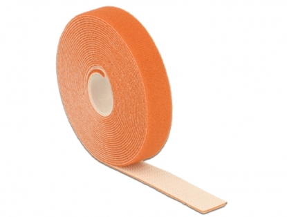 Attēls no Delock Hook-and-loop fasteners L 5 m x W 20 mm roll orange