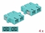 Picture of Delock Optical Fiber Coupler SC Duplex female to SC Duplex female Multi-mode 4 pieces light blue
