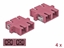 Attēls no Delock Optical Fiber Coupler SC Duplex female to SC Duplex female Multi-mode 4 pieces violet