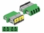 Picture of Delock Optical Fiber Coupler with laser protection flip LC Quad female to LC Quad female Single-mode green