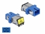 Attēls no Delock Optical Fiber Coupler with laser protection flip SC Simplex female to SC Simplex female Single-mode blue