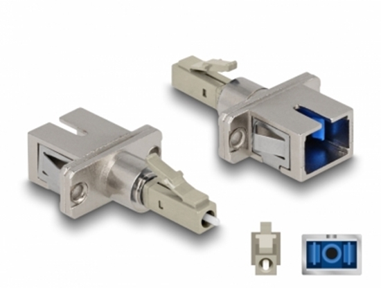 Picture of Delock Optical Fiber Hybrid Coupler LC Simplex male to SC Simplex female beige