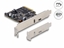 Attēls no Delock PCI Express x4 Card to 1 x SuperSpeed USB 20 Gbps (USB 3.2 Gen 2x2) USB Type-C™ + 1 x USB Type-C™ PD 20 Watt