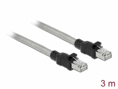 Изображение Delock RJ45 Cable Cat.6A U/FTP with metal jacket 3 m