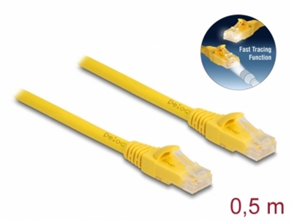 Изображение Delock RJ45 Cable Cat.6A U/UTP Fast Tracing 0.5 m