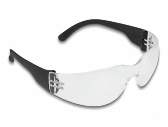 Picture of Delock Safety Glasses with temples clear lenses