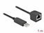 Picture of Delock Serial Connection Cable with FTDI chipset, USB 2.0 Type-A male to RS-232 RJ45 female 1 m black