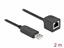 Attēls no Delock Serial Connection Cable with FTDI chipset, USB 2.0 Type-A male to RS-232 RJ45 female 2 m black