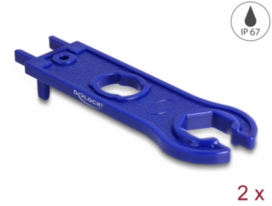 Picture of Delock Tool for DL4 Cables and Connectors, hexagonal, blue 2 pcs