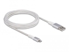 Picture of Delock USB data and power cable for iPhone™, iPad™, iPod™ DuPont™ Kevlar® white 3 m