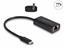 Picture of Delock USB Type-C™ Adapter to Gigabit LAN with Power Delivery 100 watt