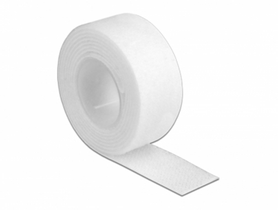 Изображение Delock Velcro tape on roll L 1 m x W 20 mm white