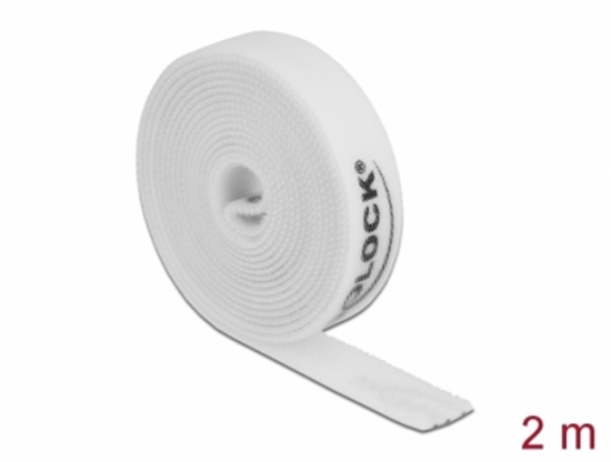 Picture of Delock Velcro tape on roll L 2 m x W 15 mm white