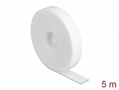 Изображение Delock Velcro tape on roll L 5 m x W 20 mm white