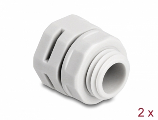 Picture of Delock Ventilation Plug M12 grey 2 pcs