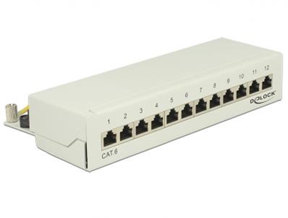 Attēls no Desktop Patch Panel 12 Port Cat.6 grey