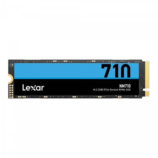 Picture of SSD|LEXAR|NM710|1TB|M.2|PCIe Gen4|NVMe|Write speed 4500 MBytes/sec|Read speed 5000 MBytes/sec|2.45mm|TBW 600 TB|MTBF 1500000 hours|LNM710X001T-RNNNG