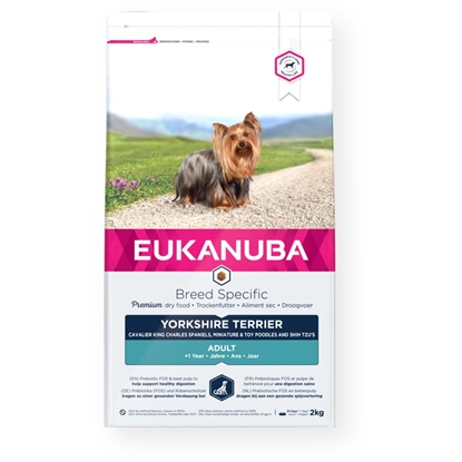 Picture of EUKANUBA Breed Specific Adult Yorkshire Terrier - dry dog food - 2 kg