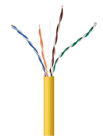 Picture of Gembird UPC-5004E-SOL-Y CAT5e UTP LAN cable (CCA), solid, 305m, yellow