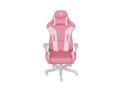 Picture of Genesis Gaming Chair Nitro 710 mm | Backrest upholstery material: Eco leather, Seat upholstery material: Eco leather, Base material: Nylon, Castors material: Nylon with CareGlide coating | Pink/White