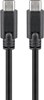 Picture of Goobay 67976 USB-C 3.1 generation 1 cable, black, 1m | Goobay | USB-C Charge Cable USB-C male | USB-C male