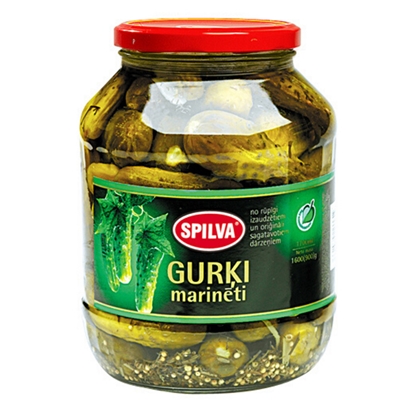 Attēls no Gurķi Spilva marinēti, Spilva (6-9cm) 1.70l