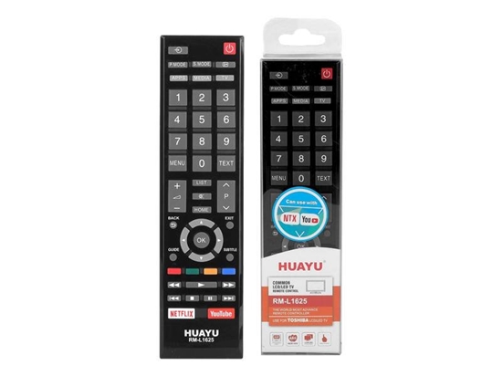 Изображение HQ LXP1625 Universal remote control Toshiba LCD / LED / RM-L1625 / Black