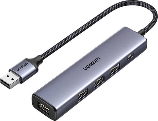 Изображение HUB USB Ugreen CM473 1x USB-C  + 4x USB-A 3.0 (UGR1320)