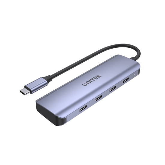 Изображение HUB USB-C 3.1; 4x USB-C; 5 Gbps; kabel 15cm; H1107K