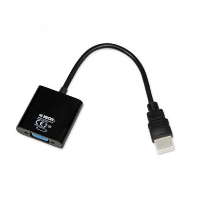 Attēls no iBox IAHV01 video cable adapter HDMI Type A (Standard) VGA (D-Sub) Black