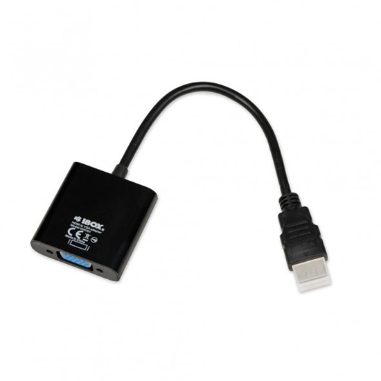 Изображение iBox IAHV01 video cable adapter HDMI Type A (Standard) VGA (D-Sub) Black
