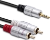 Picture of Kabel 2xRCA / Mini Jack 3.5mm | 3m | czarny 