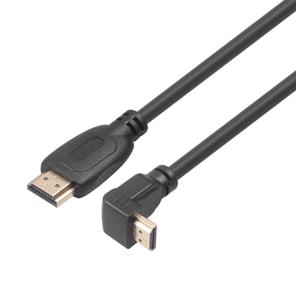 Изображение Kabel HDMI v 2.0 pozłacany 1.8 m kątowy 