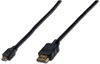 Изображение Kabel połączeniowy HDMI HighSpeed z Ethernetem 4K 60Hz UHD Typ HDMI A/HDMI D M/M 1m Czarny 