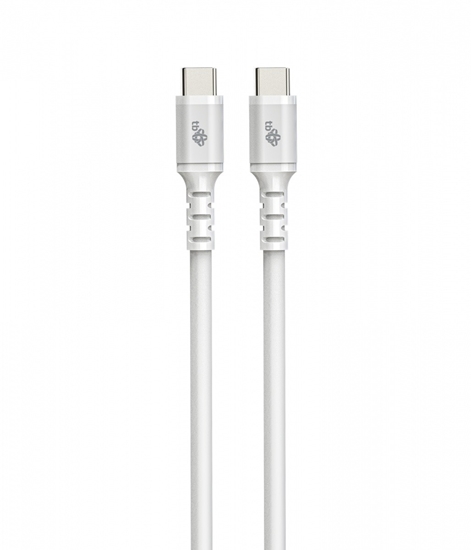 Picture of Kabel USB-C - USB-C 2m silikonowy biały 