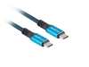 Изображение Kabel USB-C M/M USB4 1.2m 100W 8K 60HZ czarno-niebieski