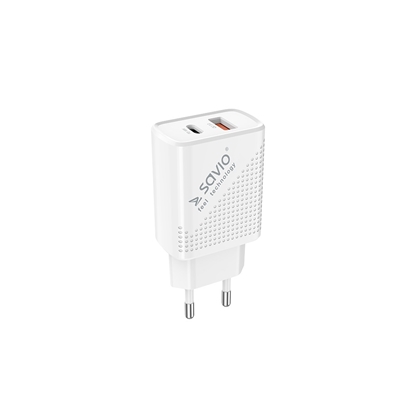 Изображение Ładowarka sieciowa USB Quick Charge, Power Delivery 3.0, 18W, LA-04