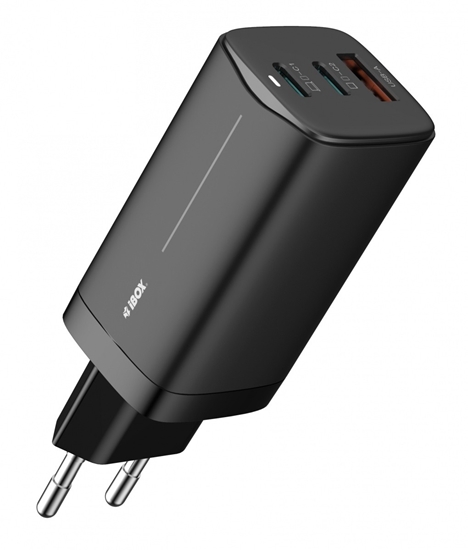 Picture of Ładowarka sieciowa ILUC65B czarna GaN 65W USB -C