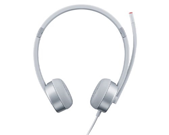 Picture of Lenovo 100 Stereo Analogue Headset Office/Call center Silver