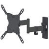 Изображение Manhattan TV & Monitor Mount, Wall, Full Motion, 1 screen, Screen Sizes: 13-42", Black, VESA 75x75 to 200x200, Max 20kg, Tilt & Swivel with 3 Pivots, Lifetime Warranty