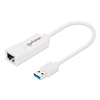Picture of Manhattan USB-A Gigabit Network Adapter, White, 10/100/1000 Mbps Network, USB 3.0, Equivalent to Startech USB31000SW, Ethernet, RJ45, Three Year Warranty, Blister