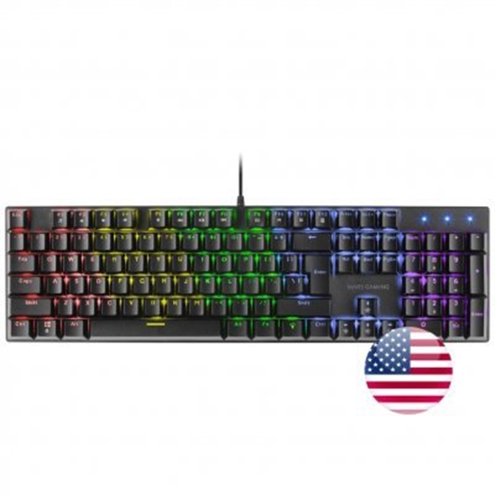 Изображение Mars Gaming MK422BRUS Gaming Mechanical Keyboard RGB / Brown Switch / US