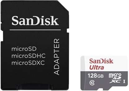 Picture of MEMORY MICRO SDXC 128GB UHS-I/W/A SDSQUNR-128G-GN6TA SANDISK