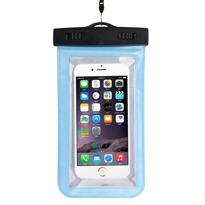 Attēls no Mocco WaterProof Glow in The Dark For Mobile Phones (4.8 - 5.8') (175 x 105mm) Blue