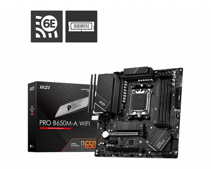 Attēls no MSI PRO B650M-A WIFI motherboard AMD B650 Socket AM5 micro ATX